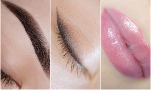 PMU wenkbrauw, eyeliner en lip resultaatbeelden